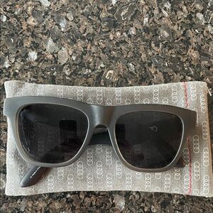 Toms Black and Gray Sunglasses with Case